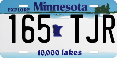 MN license plate 165TJR