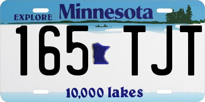MN license plate 165TJT