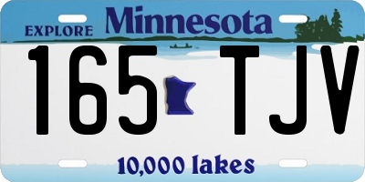 MN license plate 165TJV