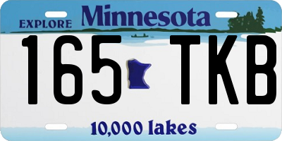MN license plate 165TKB