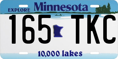 MN license plate 165TKC