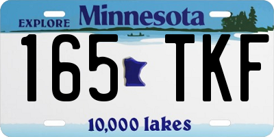 MN license plate 165TKF