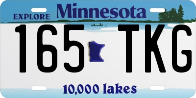 MN license plate 165TKG