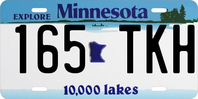 MN license plate 165TKH