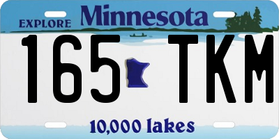 MN license plate 165TKM