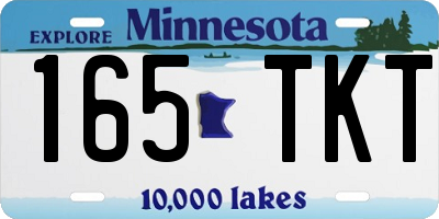 MN license plate 165TKT