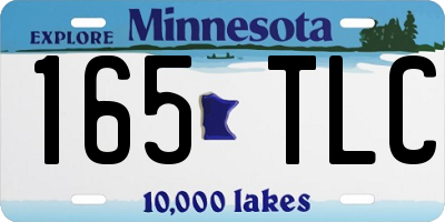 MN license plate 165TLC