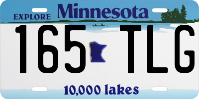 MN license plate 165TLG