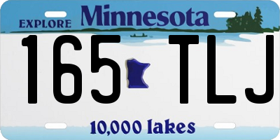 MN license plate 165TLJ