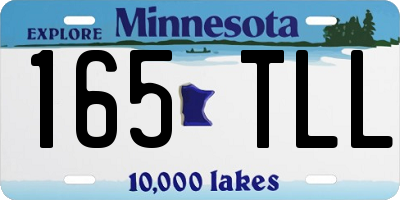 MN license plate 165TLL