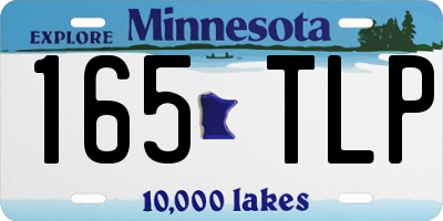 MN license plate 165TLP