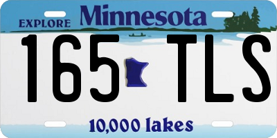 MN license plate 165TLS