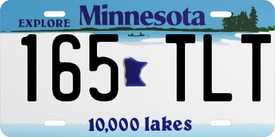 MN license plate 165TLT