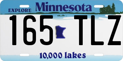 MN license plate 165TLZ