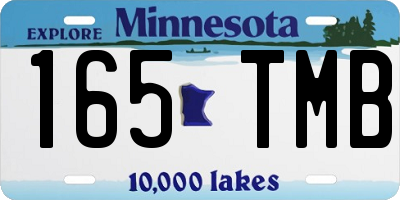 MN license plate 165TMB