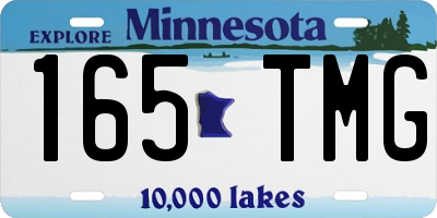 MN license plate 165TMG