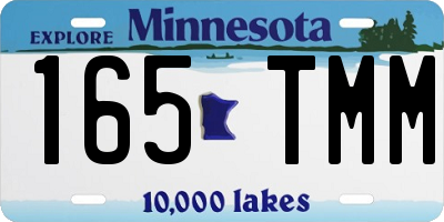 MN license plate 165TMM