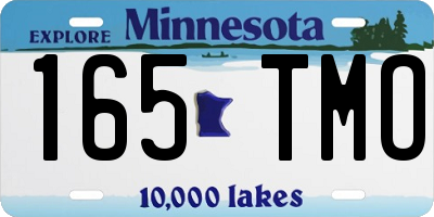 MN license plate 165TMO