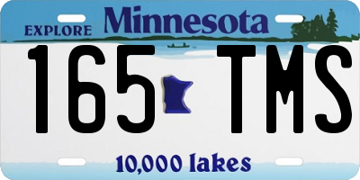 MN license plate 165TMS