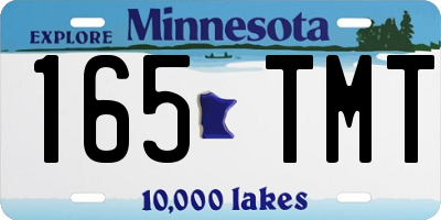 MN license plate 165TMT