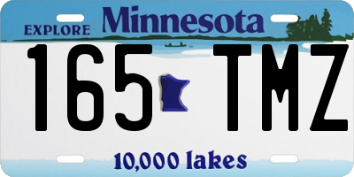 MN license plate 165TMZ