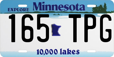 MN license plate 165TPG