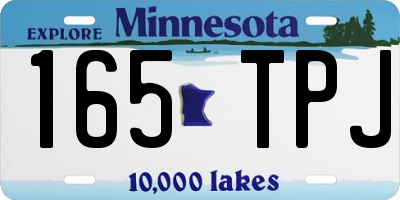MN license plate 165TPJ