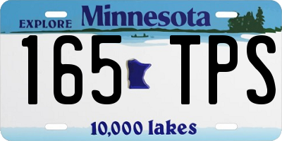 MN license plate 165TPS