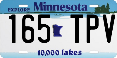 MN license plate 165TPV