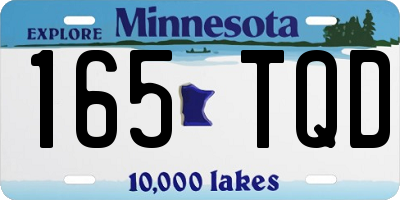 MN license plate 165TQD