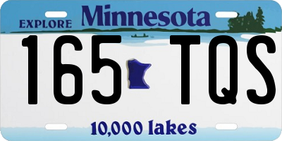MN license plate 165TQS