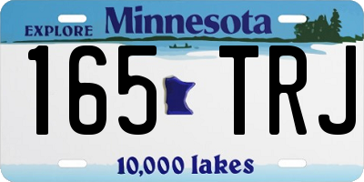 MN license plate 165TRJ