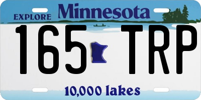 MN license plate 165TRP
