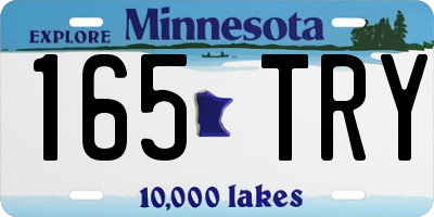 MN license plate 165TRY