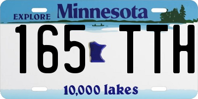 MN license plate 165TTH