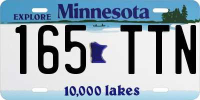 MN license plate 165TTN