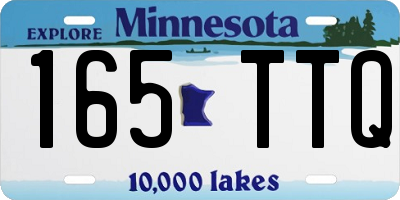 MN license plate 165TTQ