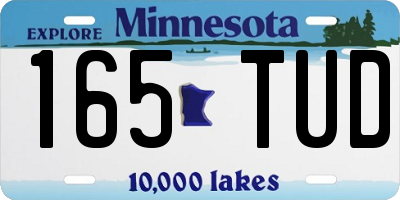MN license plate 165TUD