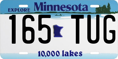 MN license plate 165TUG