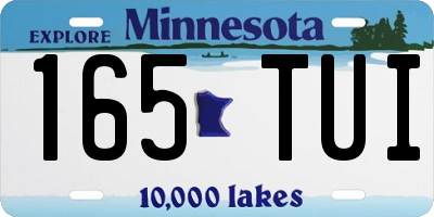 MN license plate 165TUI
