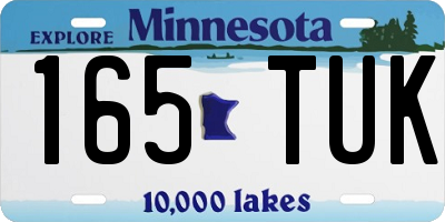 MN license plate 165TUK