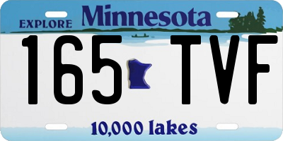 MN license plate 165TVF