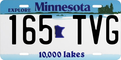 MN license plate 165TVG