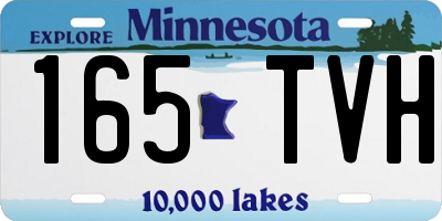 MN license plate 165TVH