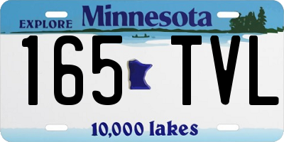 MN license plate 165TVL