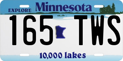 MN license plate 165TWS