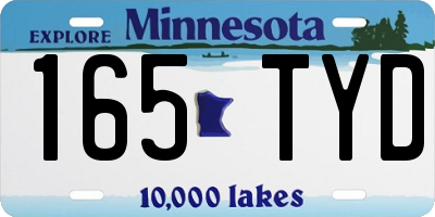 MN license plate 165TYD