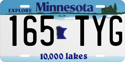 MN license plate 165TYG