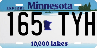 MN license plate 165TYH