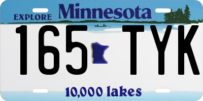 MN license plate 165TYK